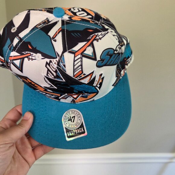 San Jose Sharks New Era 47 Graphic Print Snapback - Picture 2 of 8